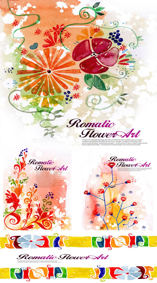 flower images psd. Romantic flowers arts 2 – Psd